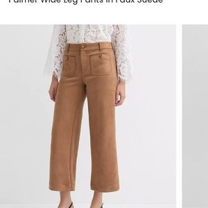 Women's Tan Wide Leg Pants